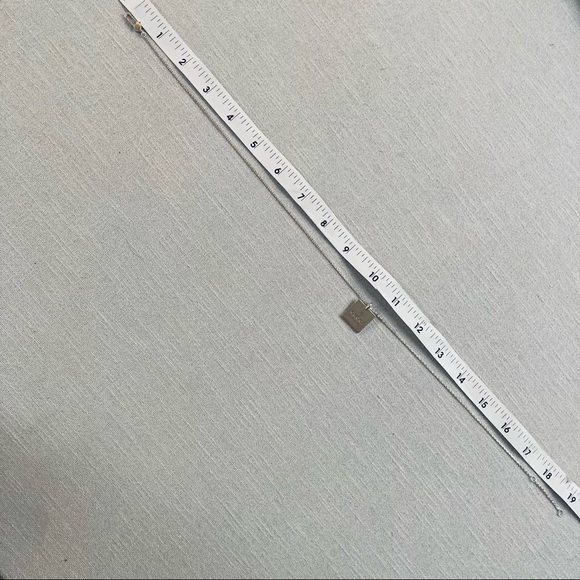 GUCCI Large Square Pendant Necklace Signature Trademark Logo Silver $450 New box - Picture 14 of 16